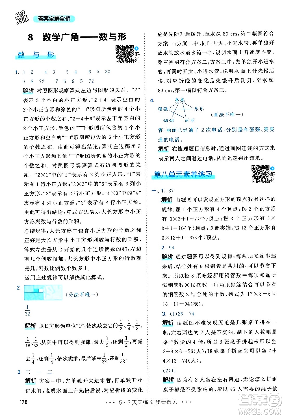 山東畫報(bào)出版社2024年秋53天天練六年級數(shù)學(xué)上冊人教版答案