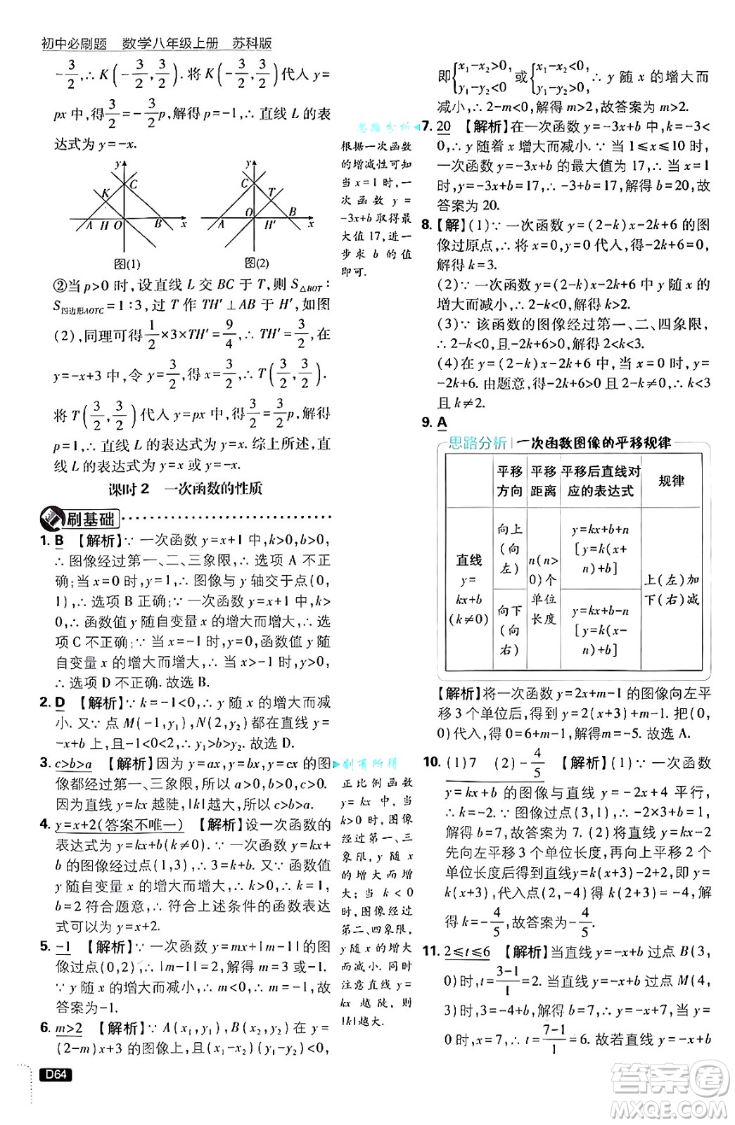 開明出版社2025屆初中必刷題拔尖提優(yōu)訓(xùn)練八年級數(shù)學(xué)上冊蘇科版答案