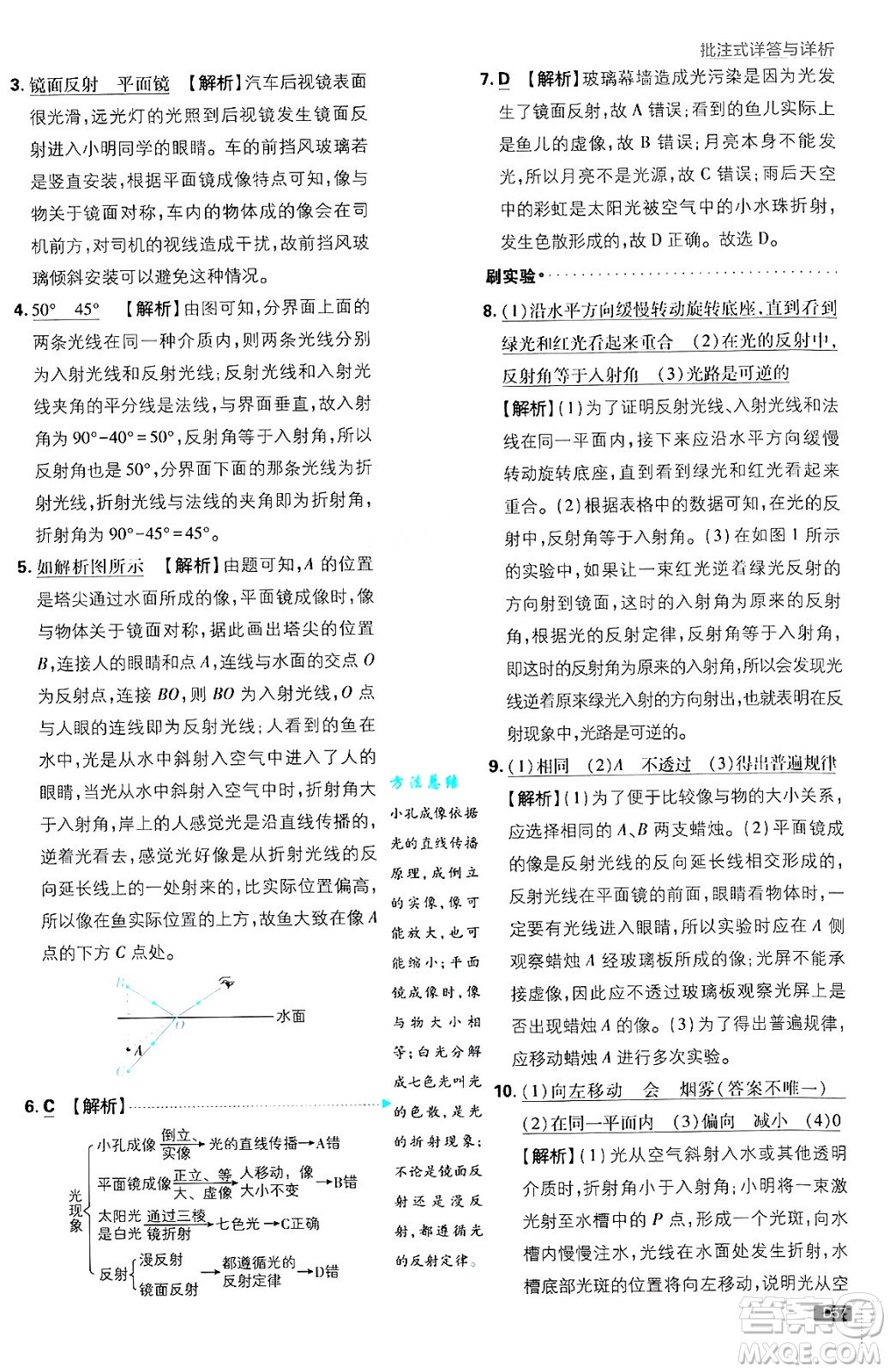 開明出版社2025屆初中必刷題拔尖提優(yōu)訓(xùn)練八年級物理上冊北師大版答案