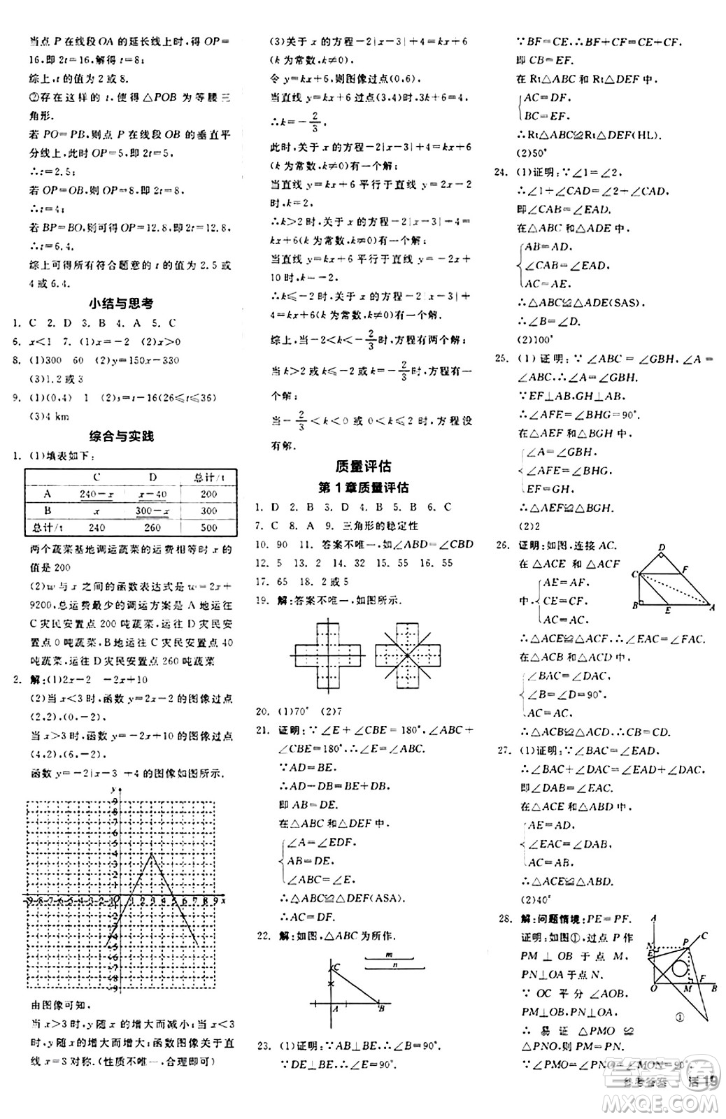 陽(yáng)光出版社2024秋全品作業(yè)本八年級(jí)數(shù)學(xué)上冊(cè)蘇科版江蘇專版答案