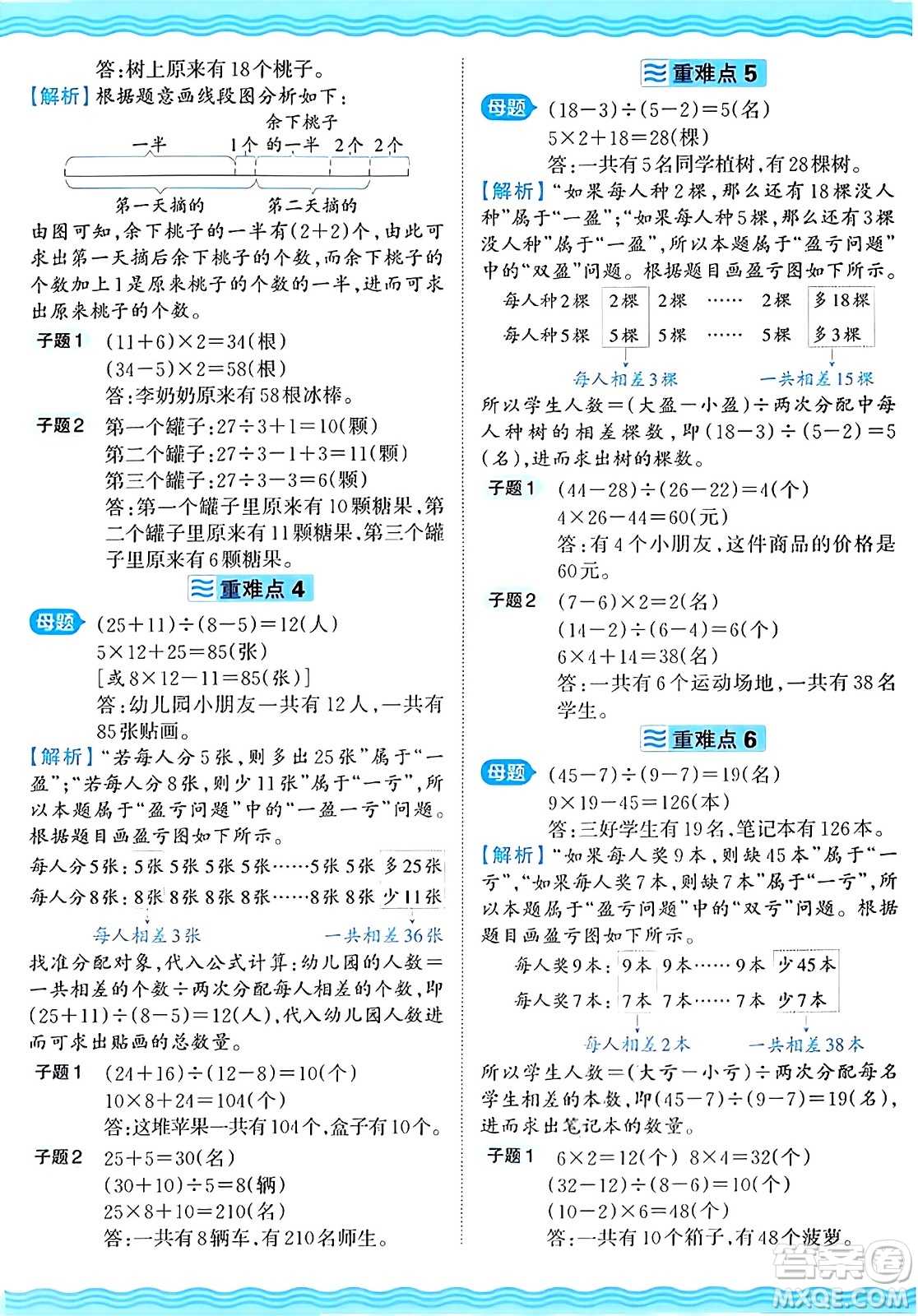 江西人民出版社2024年秋王朝霞培優(yōu)100分三年級數(shù)學(xué)上冊冀教版答案