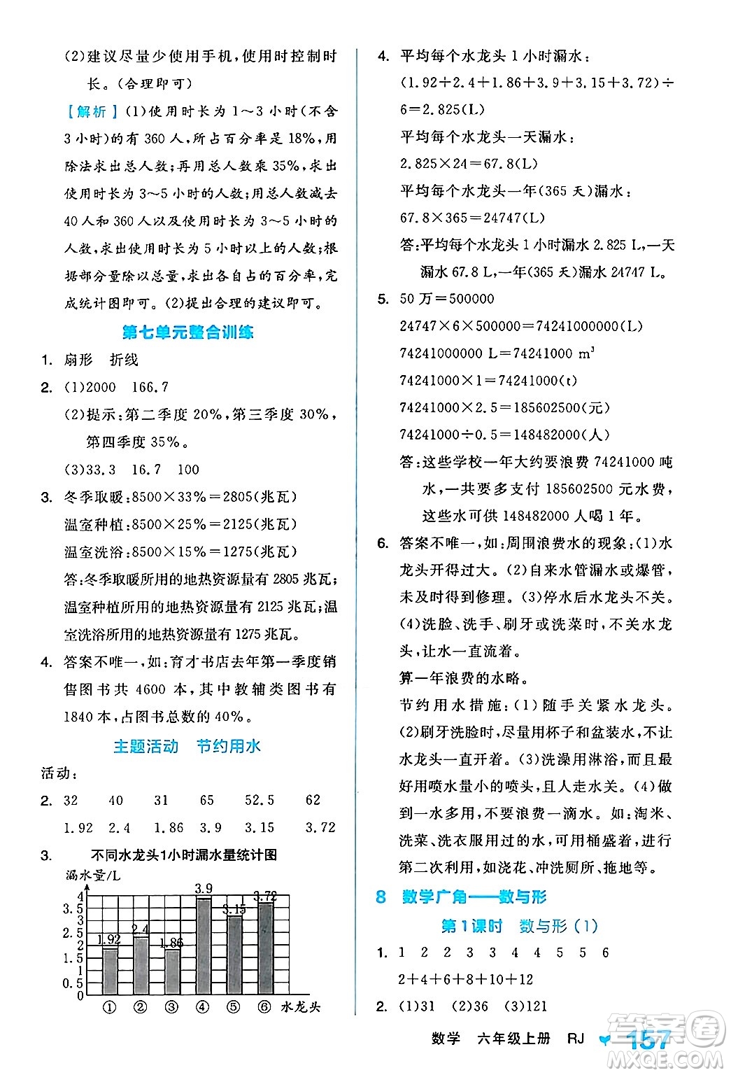 開(kāi)明出版社2024年秋全品學(xué)練考六年級(jí)數(shù)學(xué)上冊(cè)人教版答案