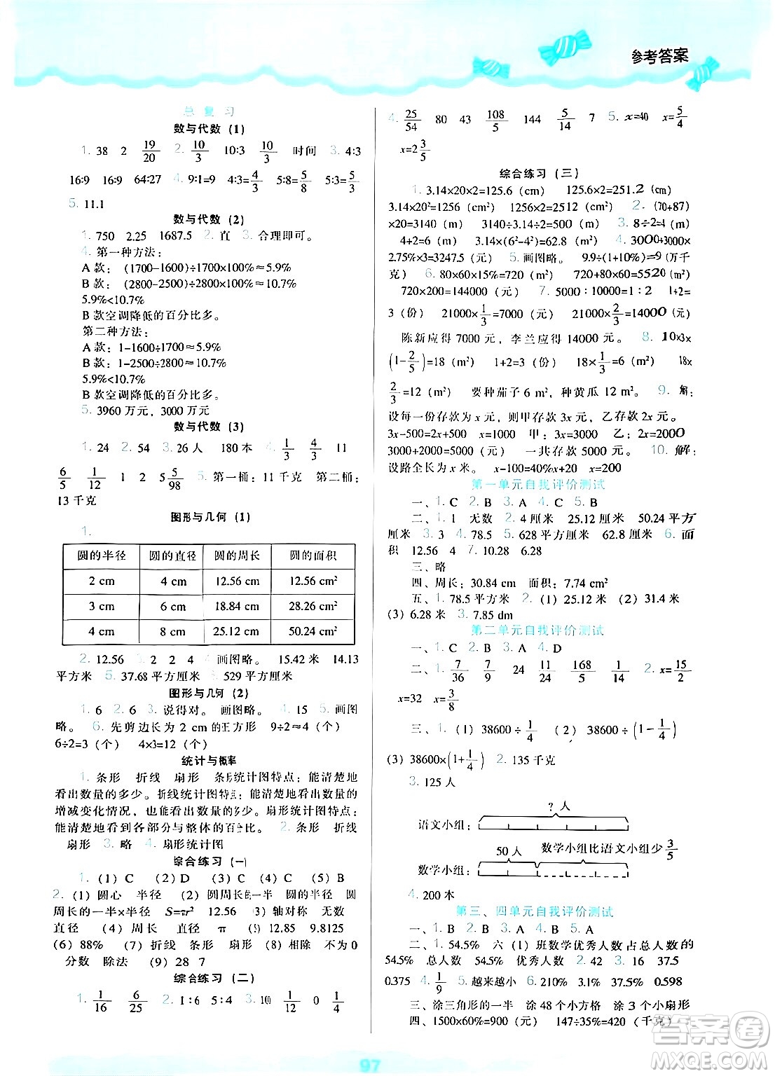 遼海出版社2024年秋新課程能力培養(yǎng)六年級(jí)數(shù)學(xué)上冊(cè)北師大版答案
