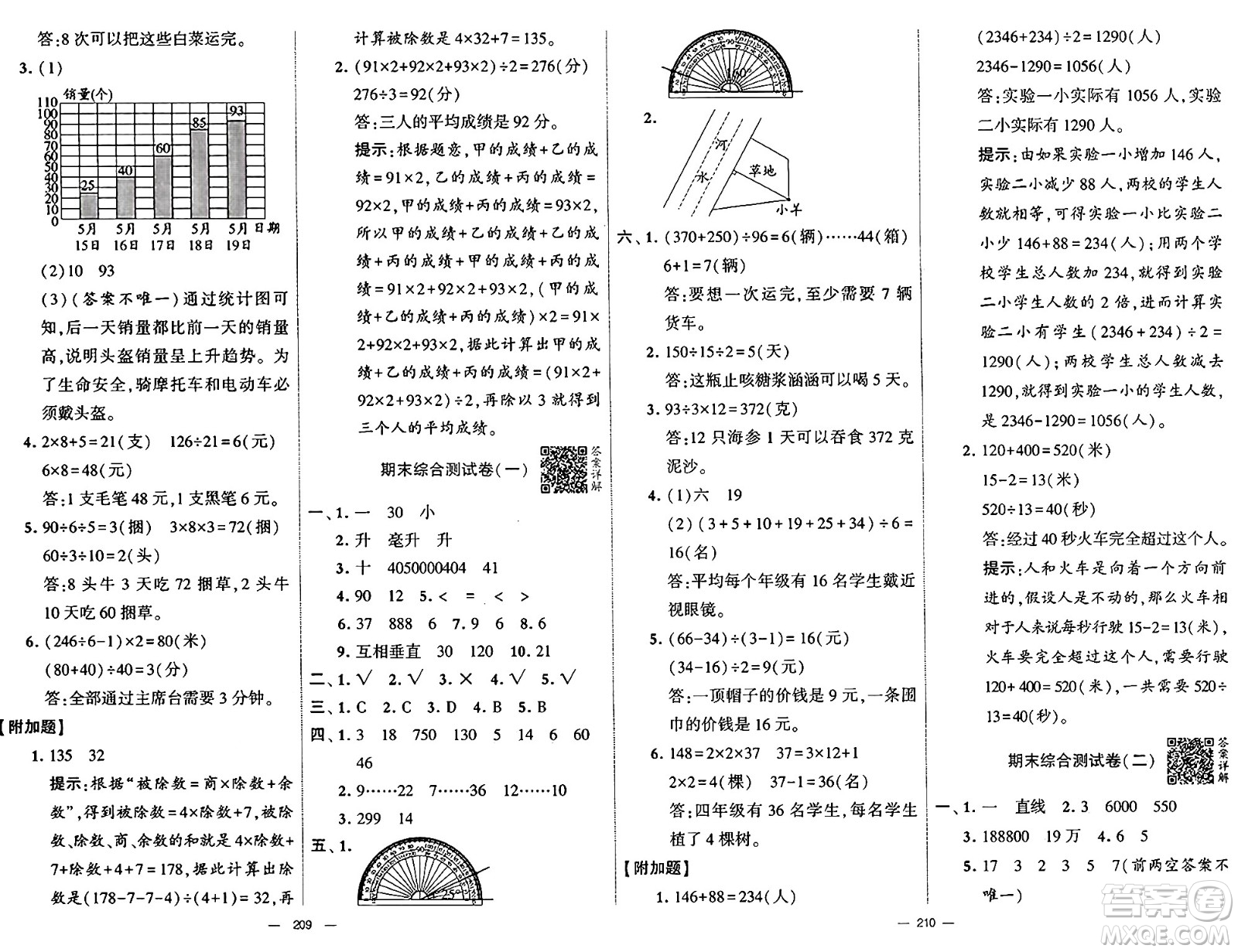 河海大學(xué)出版社2024年秋學(xué)霸提優(yōu)大試卷四年級數(shù)學(xué)上冊冀教版答案