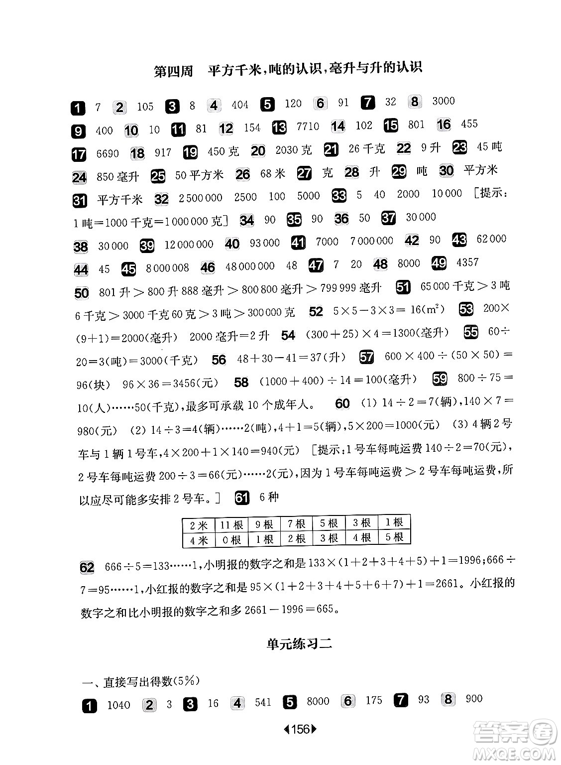 華東師范大學(xué)出版社2024年秋華東師大版一課一練四年級數(shù)學(xué)上冊華師版增強版上海專版答案