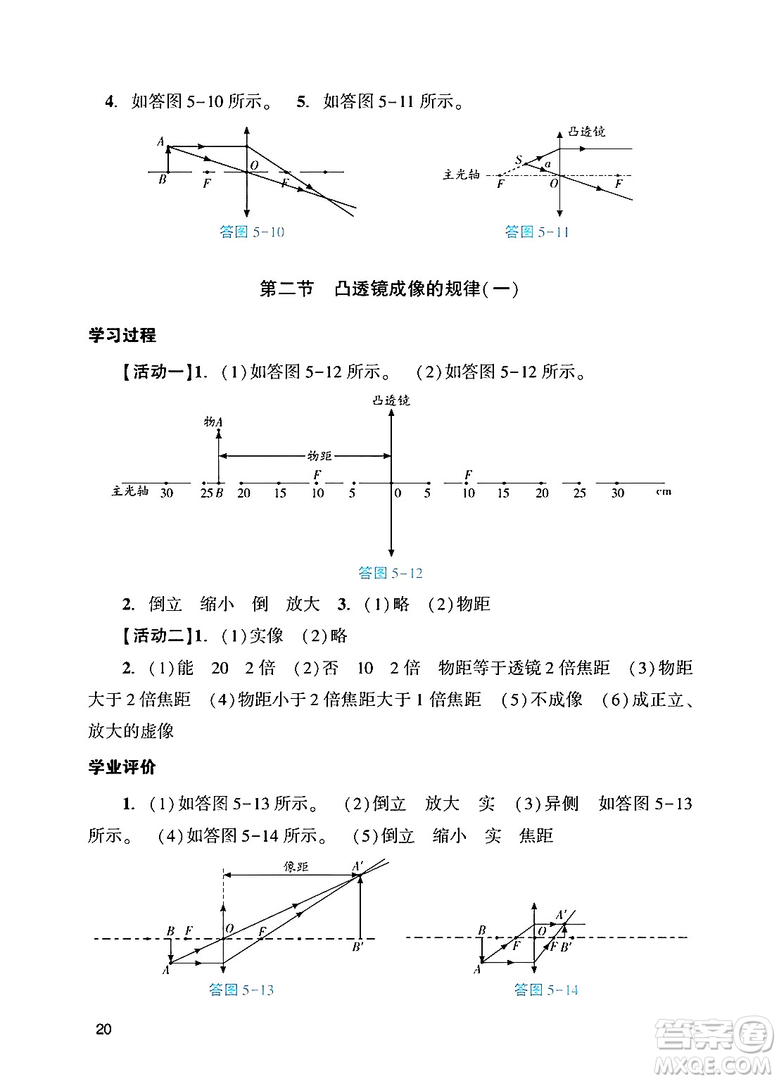廣州出版社2024年秋陽(yáng)光學(xué)業(yè)評(píng)價(jià)八年級(jí)物理上冊(cè)人教版答案