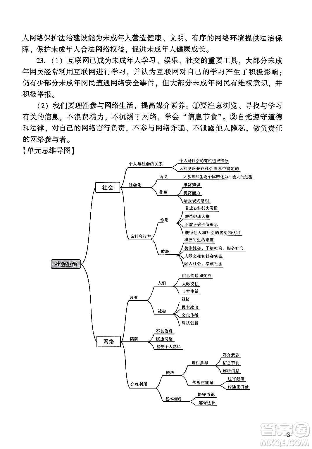 廣州出版社2024年秋陽光學(xué)業(yè)評(píng)價(jià)八年級(jí)道德與法治上冊人教版答案