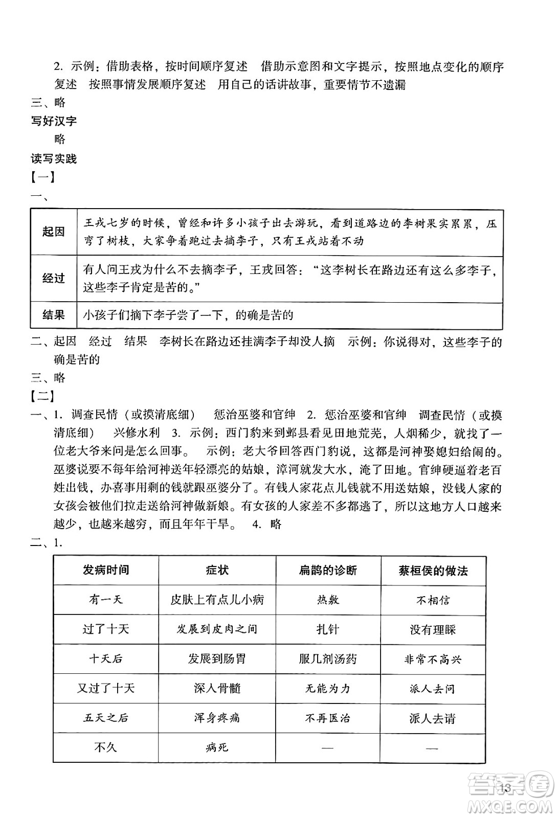 廣州出版社2024年秋陽光學(xué)業(yè)評價四年級語文上冊人教版答案