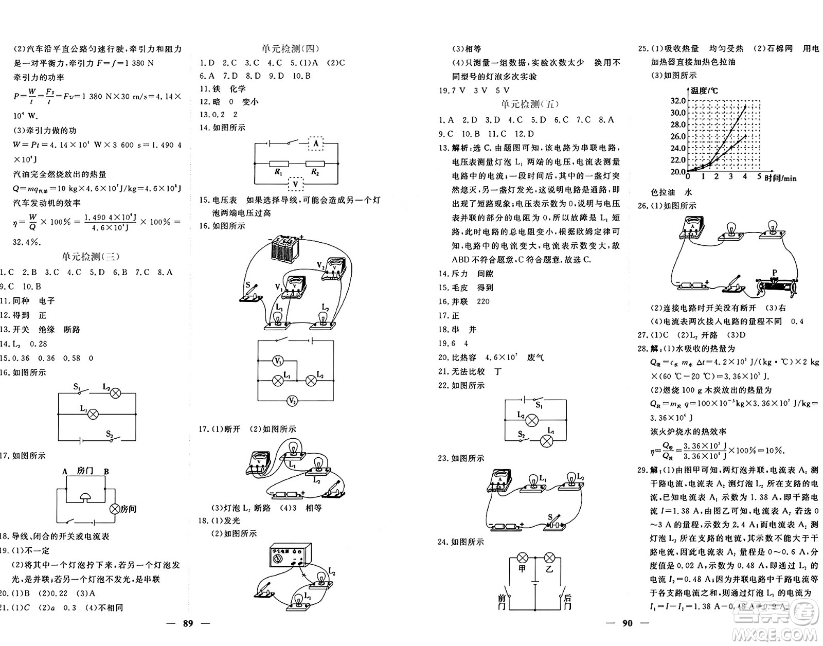 青海人民出版社2025年秋新坐標(biāo)同步練習(xí)九年級(jí)物理全一冊人教版青海專版答案