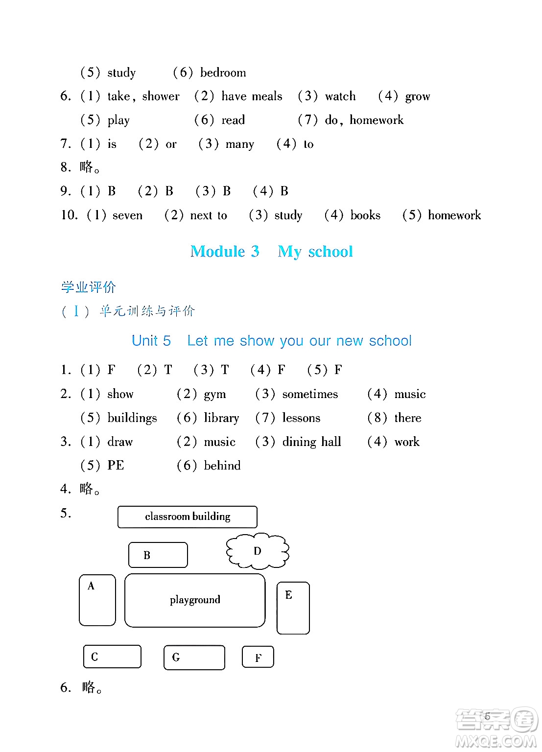 廣州出版社2024年秋陽(yáng)光學(xué)業(yè)評(píng)價(jià)四年級(jí)英語(yǔ)上冊(cè)教科版答案