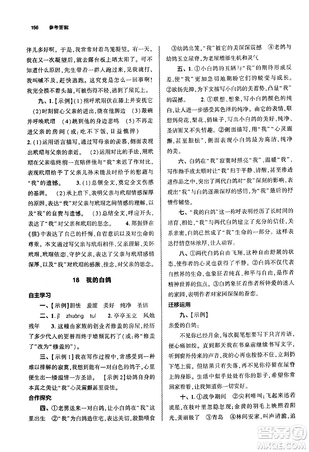 大象出版社2024秋初中同步練習(xí)冊(cè)七年級(jí)語文上冊(cè)人教版山東專版答案