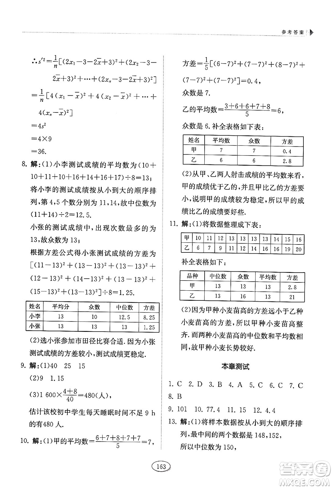 山東科學技術出版社2024秋初中同步練習冊八年級數(shù)學上冊魯教版五四制答案