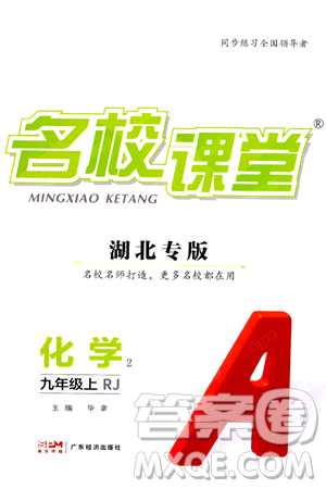廣東經(jīng)濟(jì)出版社2024年秋名校課堂九年級化學(xué)上冊人教版湖北專版答案