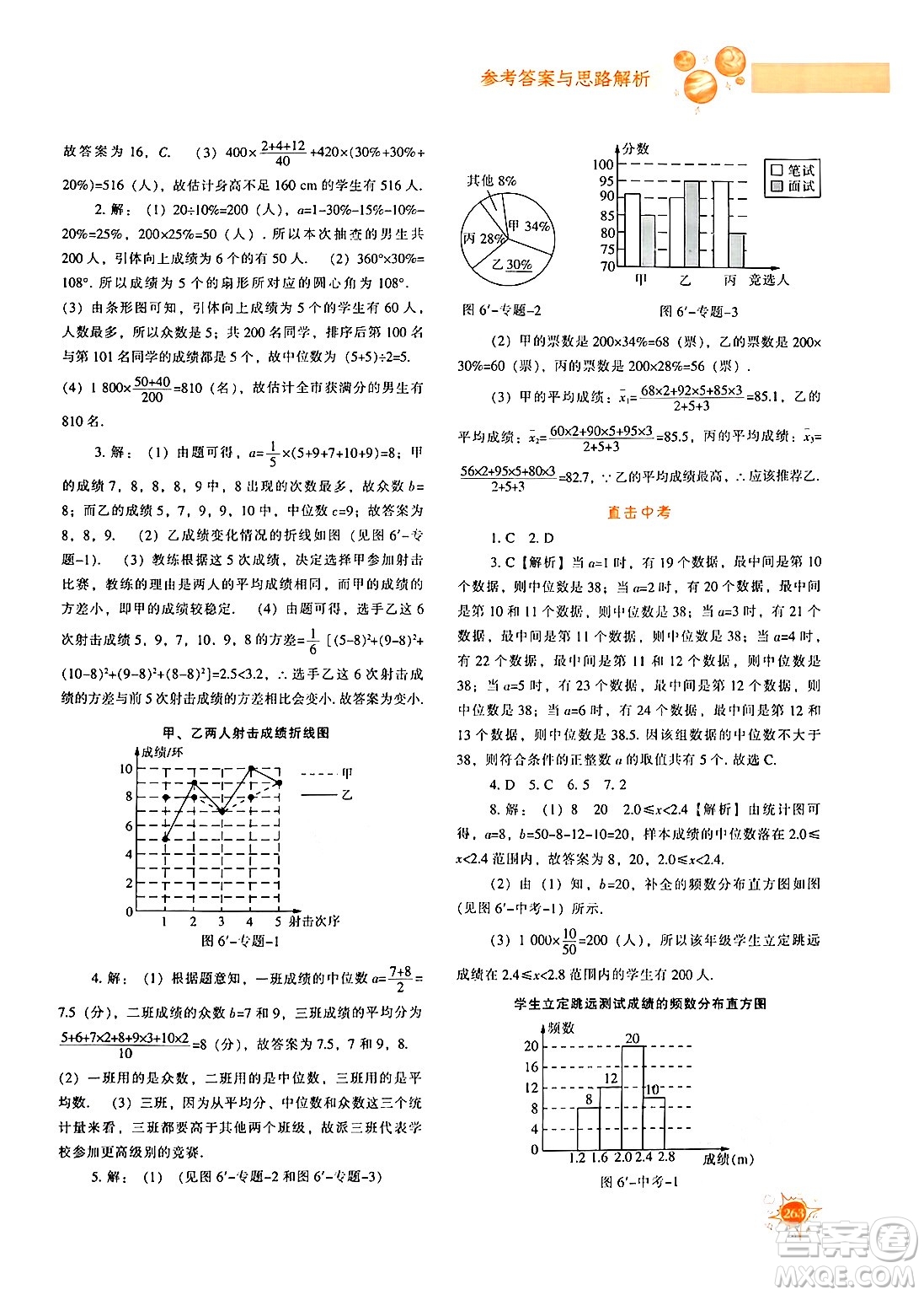 遼寧教育出版社2024年秋尖子生題庫八年級(jí)數(shù)學(xué)上冊(cè)北師大版答案