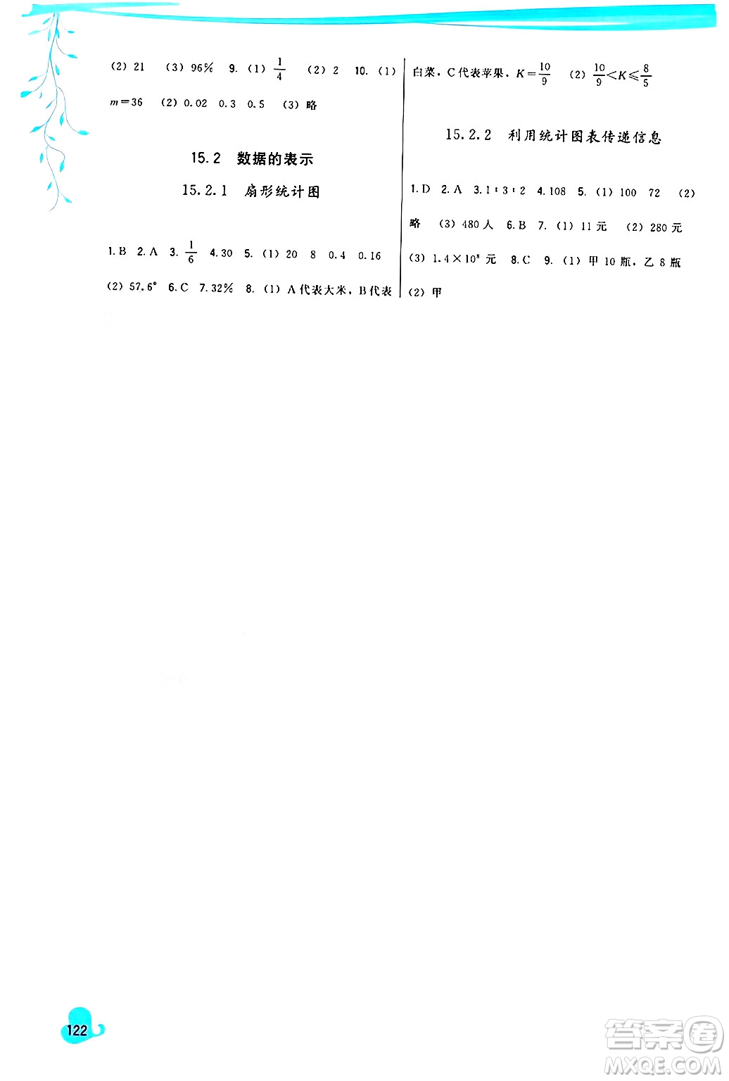 福建人民出版社2024年秋頂尖課課練八年級(jí)數(shù)學(xué)上冊(cè)華師大版答案