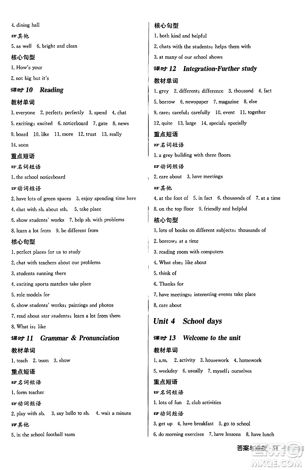 龍門書局2024秋啟東中學(xué)作業(yè)本七年級(jí)英語(yǔ)上冊(cè)譯林版宿遷專版答案