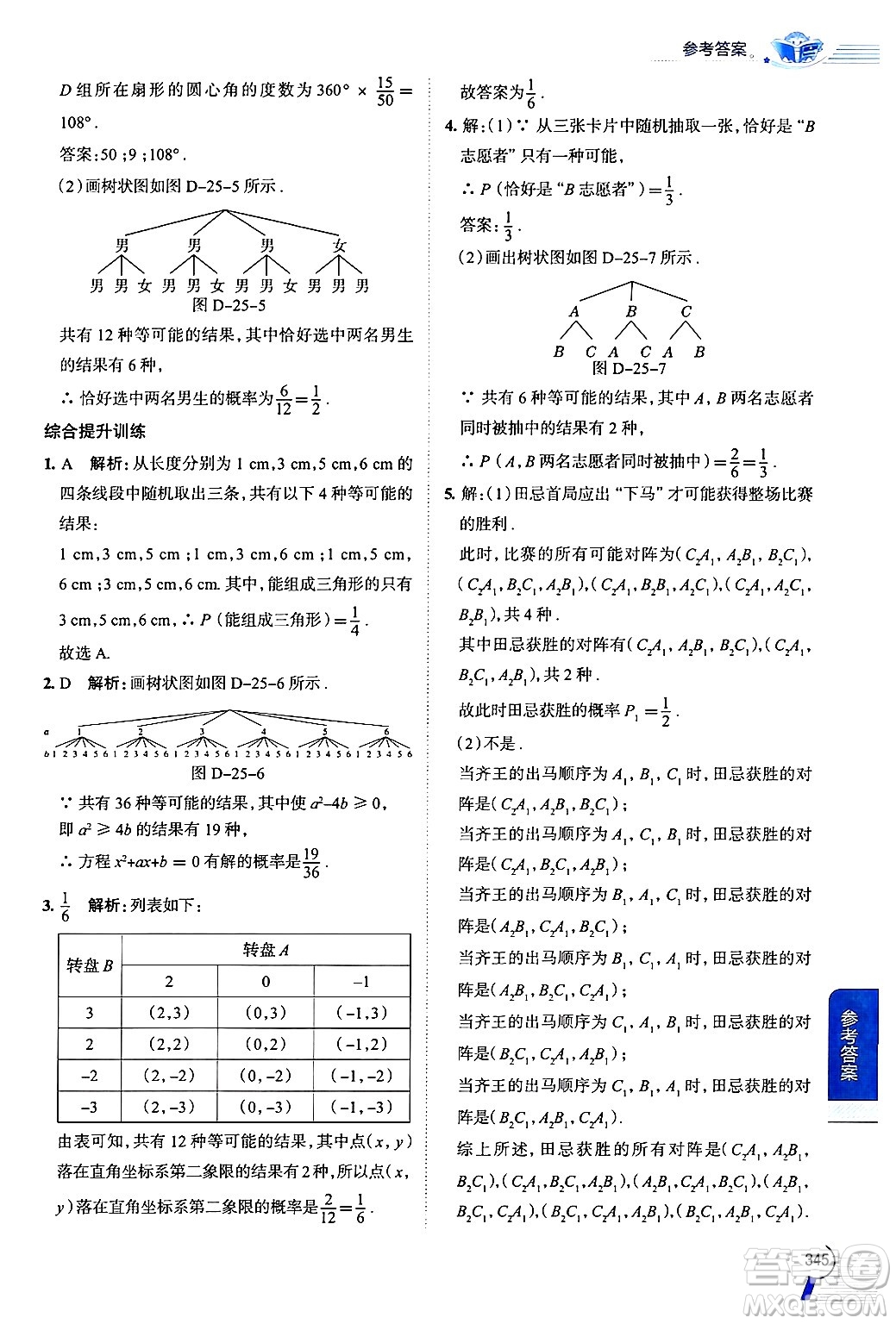 陜西人民教育出版社2024年秋中學(xué)教材全解九年級數(shù)學(xué)上冊人教版答案