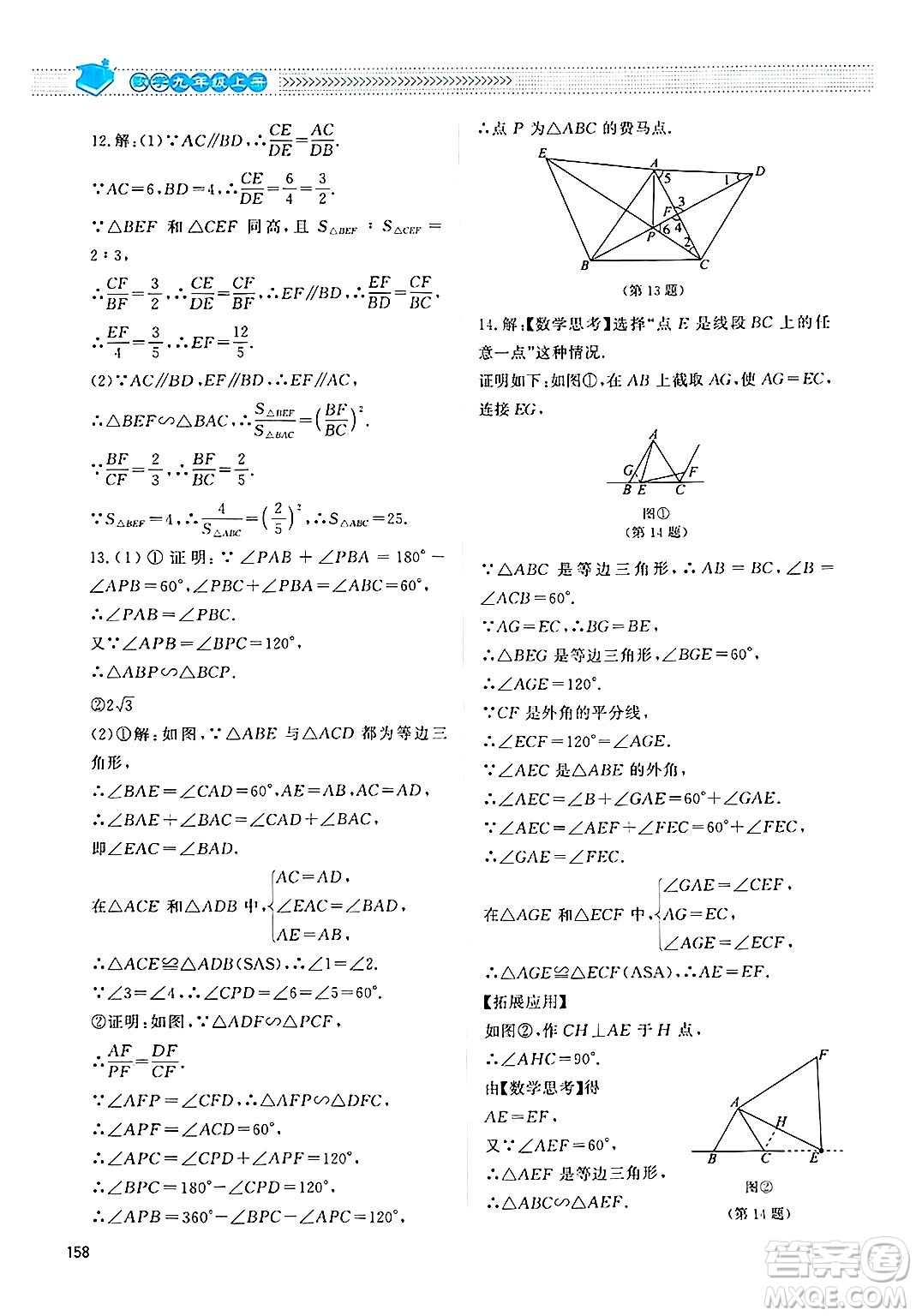 北京師范大學(xué)出版社2024年秋課堂精練九年級數(shù)學(xué)上冊北師大版四川專版答案