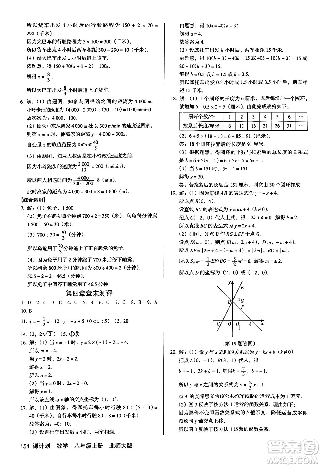 廣東經(jīng)濟出版社2024年秋全優(yōu)點練課計劃八年級數(shù)學(xué)上冊北師大版答案