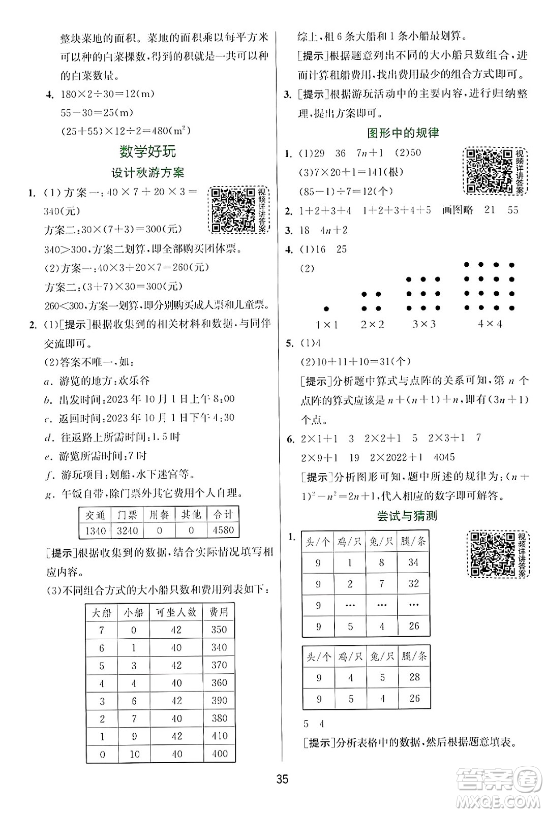 江蘇人民出版社2024年秋春雨教育實(shí)驗(yàn)班提優(yōu)訓(xùn)練五年級(jí)數(shù)學(xué)上冊(cè)北師大版答案