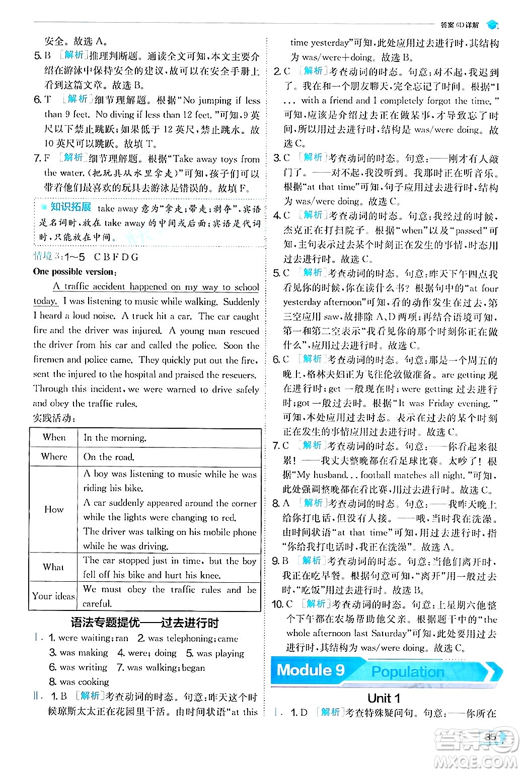 江蘇人民出版社2024年秋春雨教育實(shí)驗(yàn)班提優(yōu)訓(xùn)練八年級(jí)英語(yǔ)上冊(cè)外研版答案