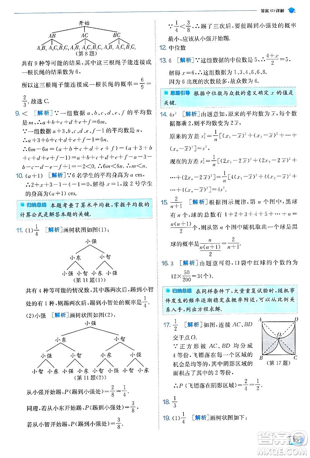 江蘇人民出版社2024年秋春雨教育實驗班提優(yōu)訓練九年級數(shù)學上冊蘇科版答案