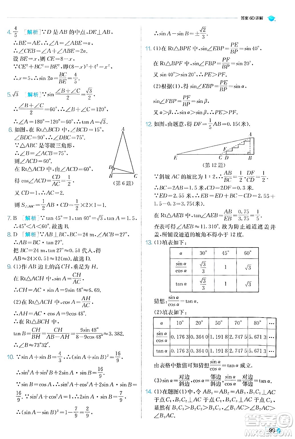 江蘇人民出版社2024年秋春雨教育實(shí)驗(yàn)班提優(yōu)訓(xùn)練九年級(jí)數(shù)學(xué)上冊(cè)滬科版答案