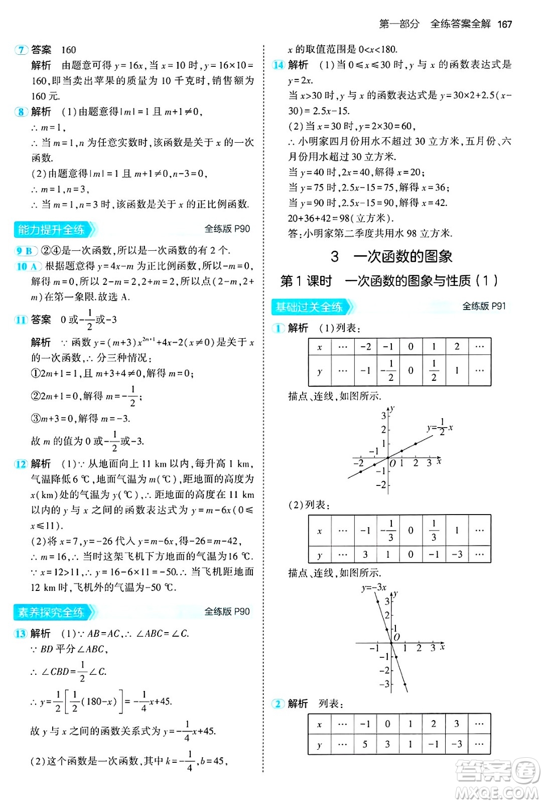 四川大學出版社2024年秋初中同步5年中考3年模擬七年級數(shù)學上冊魯教版山東專版答案