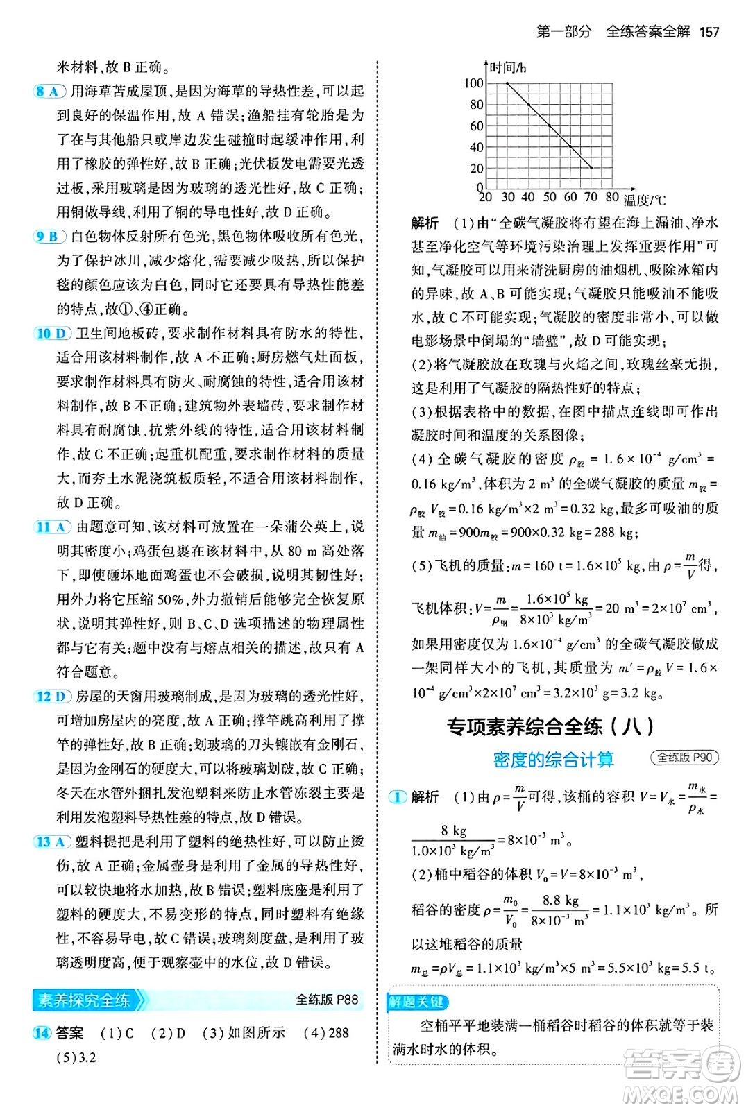 四川大學(xué)出版社2024年秋初中同步5年中考3年模擬八年級物理上冊魯教版山東專版答案