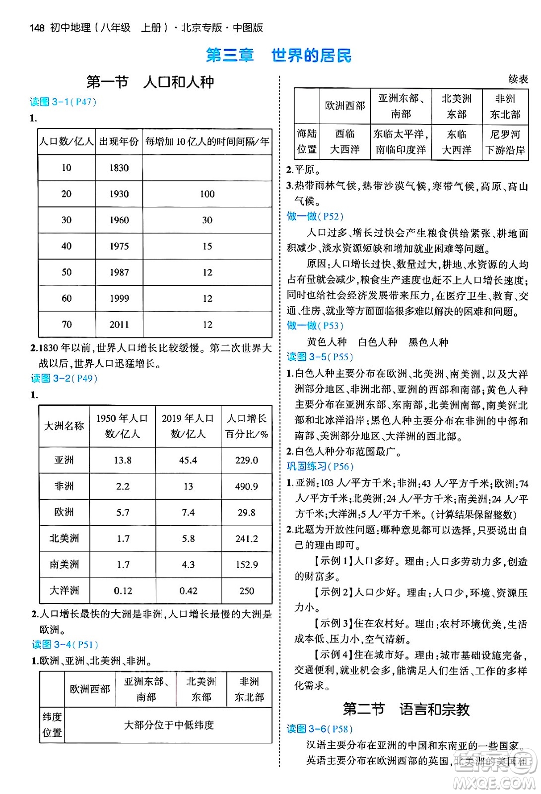 四川大學(xué)出版社2024年秋初中同步5年中考3年模擬八年級(jí)地理上冊(cè)中圖版北京專(zhuān)版答案