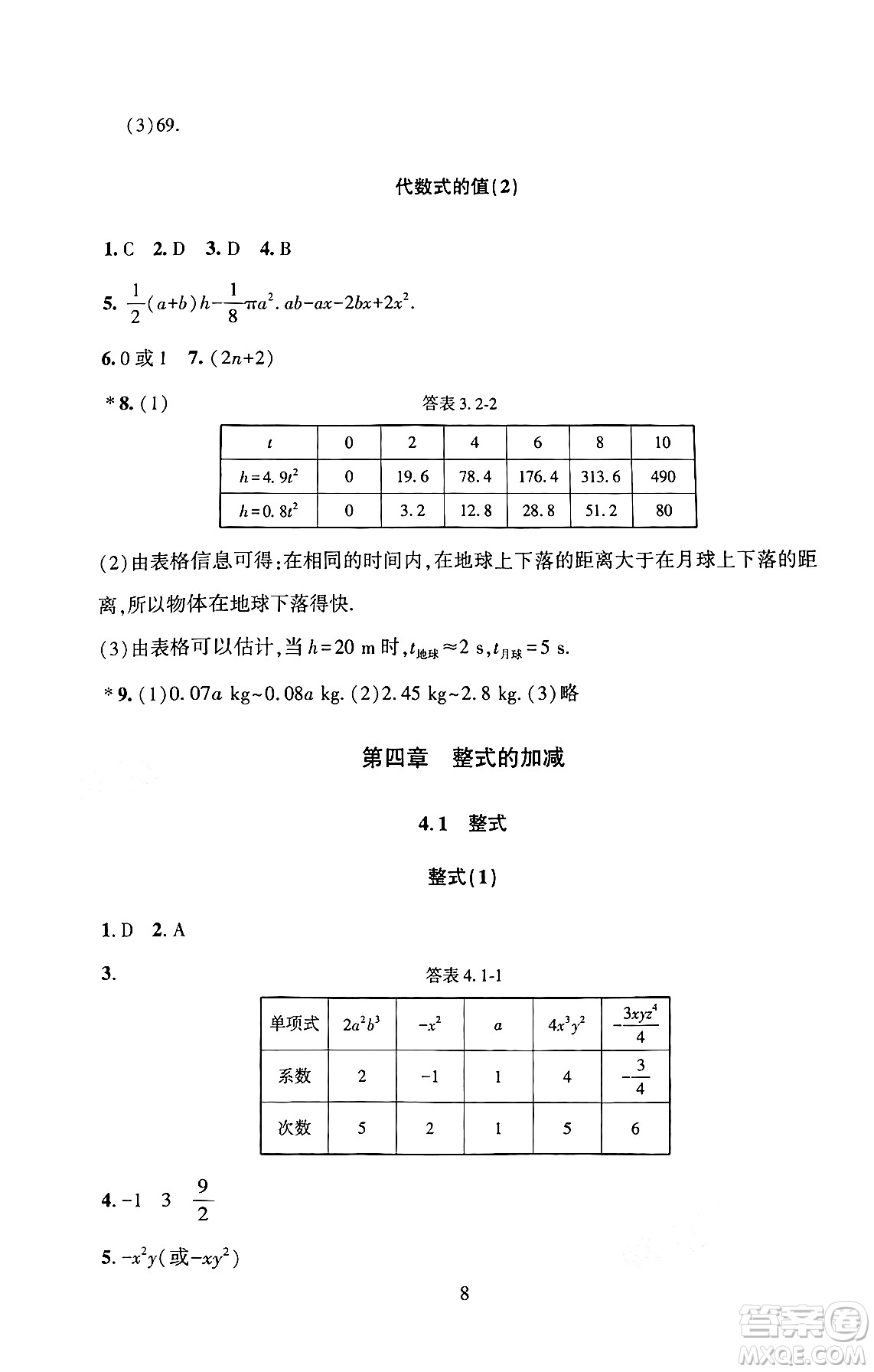 北京師范大學(xué)出版社2024年秋京師普教伴你學(xué)同步學(xué)習(xí)手冊七年級數(shù)學(xué)上冊人教版答案
