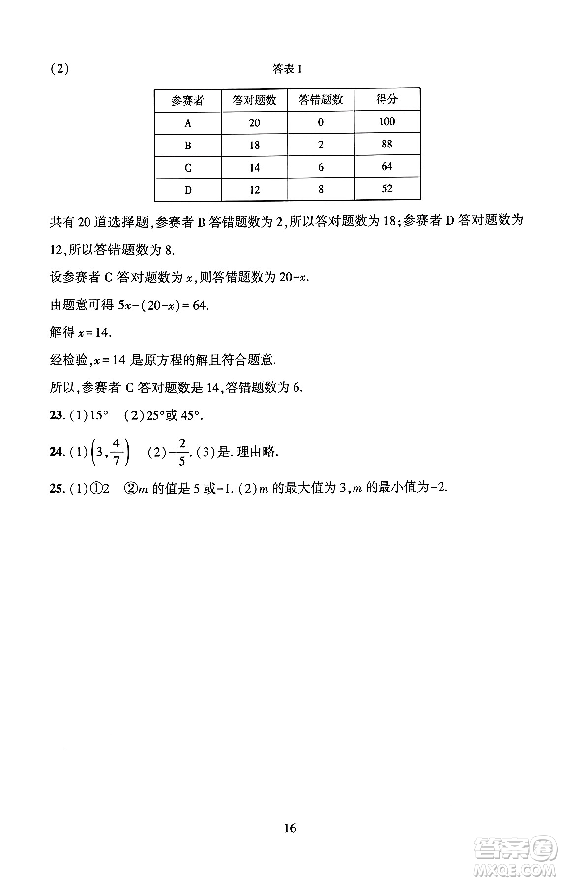北京師范大學(xué)出版社2024年秋京師普教伴你學(xué)同步學(xué)習(xí)手冊七年級數(shù)學(xué)上冊人教版答案