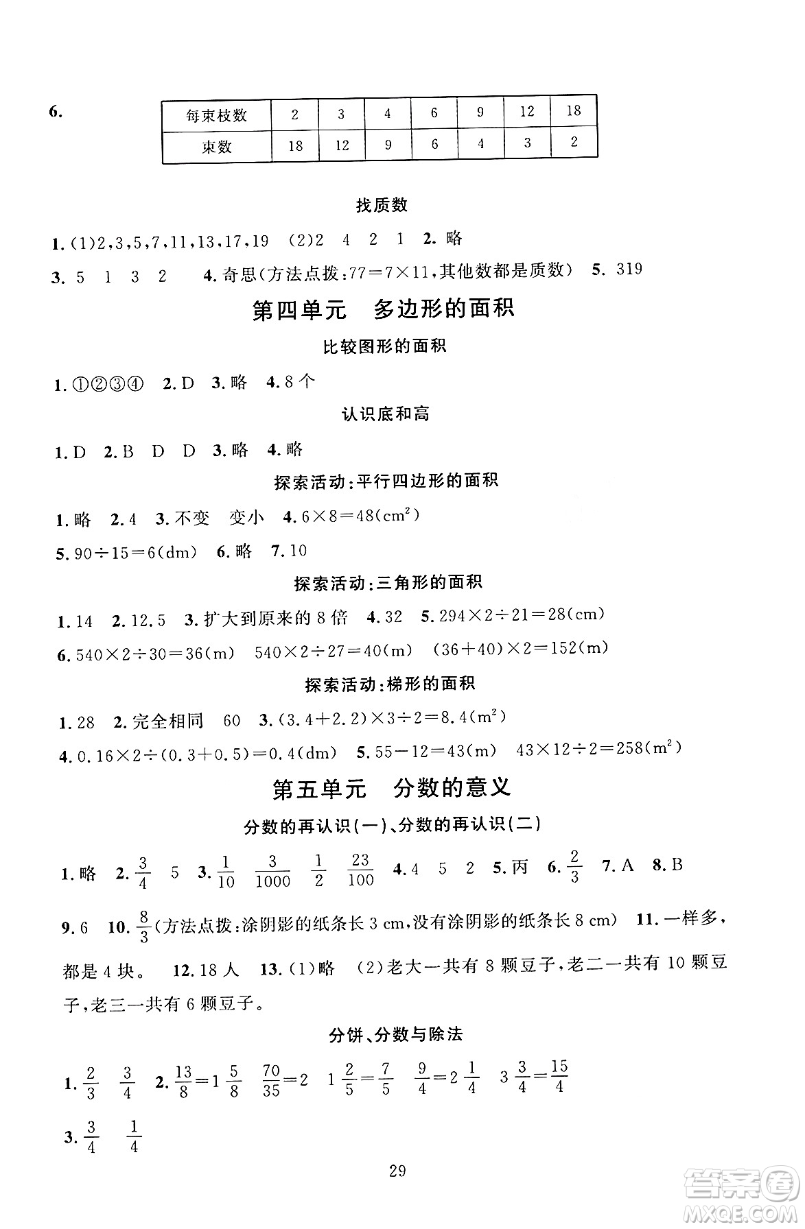 北京師范大學(xué)出版社2024年秋京師普教伴你學(xué)同步學(xué)習(xí)手冊五年級數(shù)學(xué)上冊北師大版答案