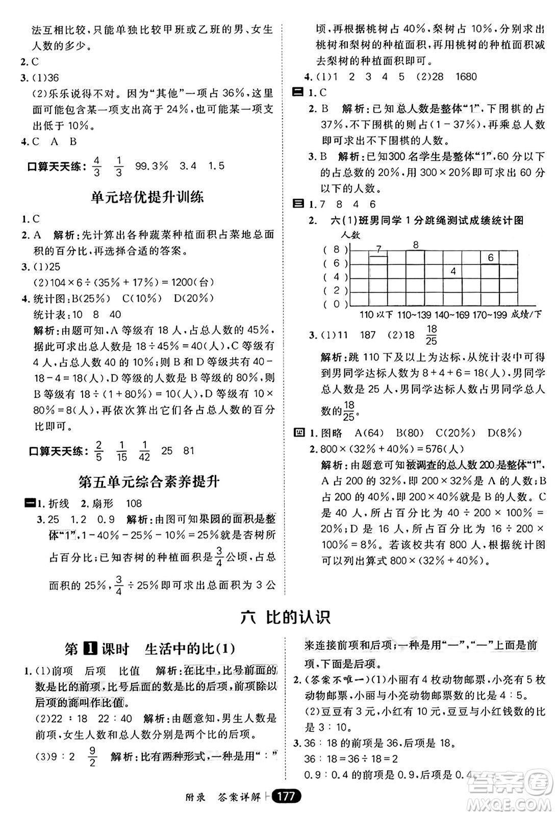 南方出版社2024秋學緣教育核心素養(yǎng)天天練六年級數(shù)學上冊北師大版答案