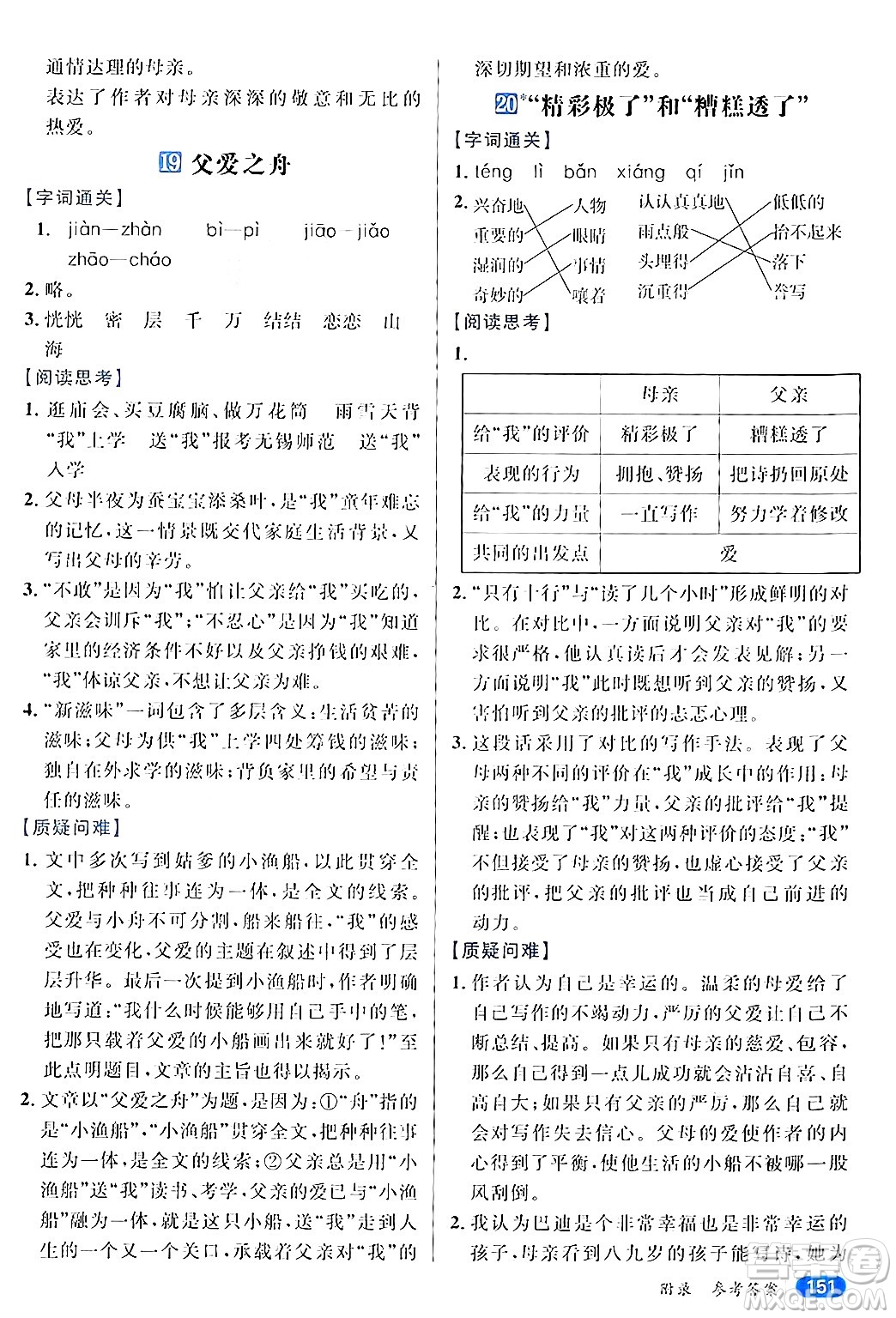 南方出版社2024秋學(xué)緣教育核心素養(yǎng)天天練五年級(jí)語文上冊(cè)通用版答案