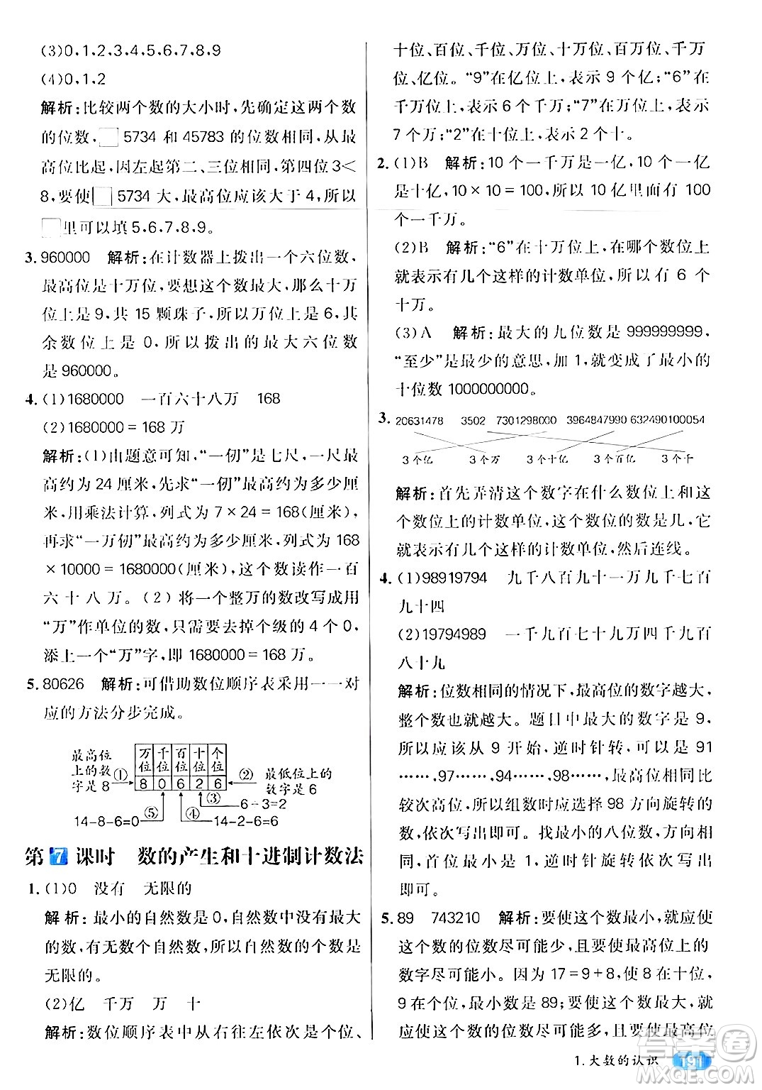 南方出版社2024秋學緣教育核心素養(yǎng)天天練四年級數(shù)學上冊人教版答案