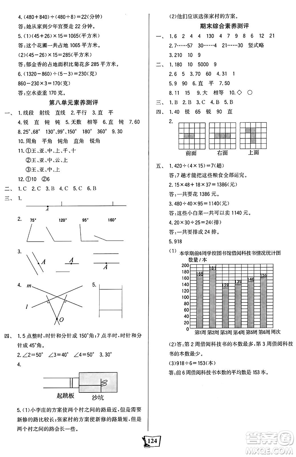 未來出版社2024年秋世紀(jì)金榜金榜小博士課時(shí)提優(yōu)作業(yè)四年級(jí)數(shù)學(xué)上冊(cè)蘇教版答案