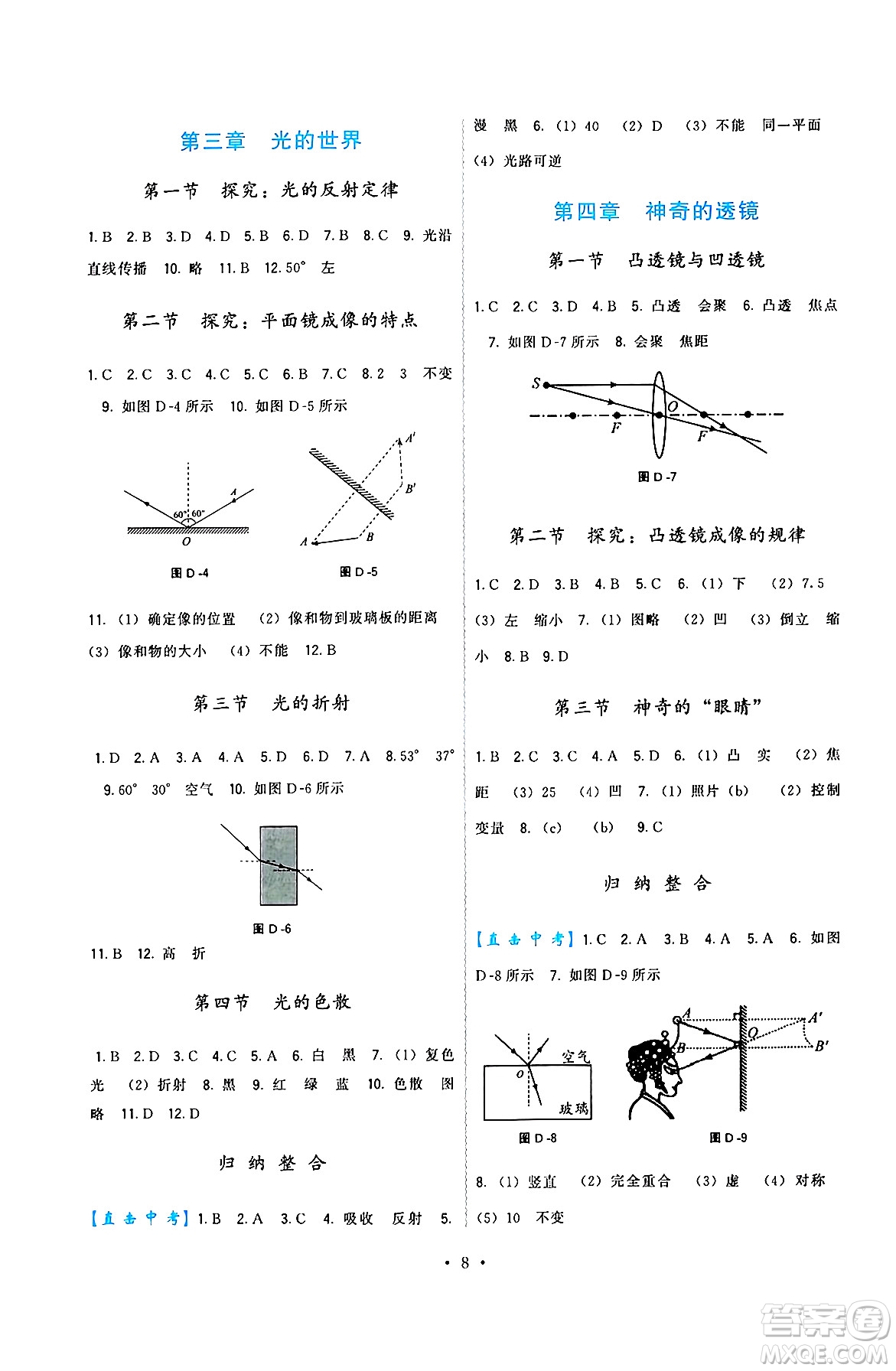 福建人民出版社2025年春頂尖課課練八年級(jí)物理下冊(cè)滬科版答案