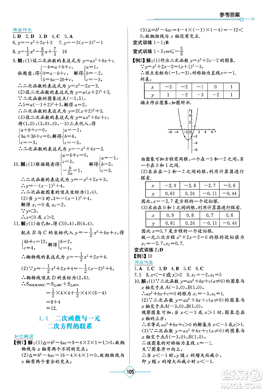 湖南教育出版社2025年春學(xué)法大視野九年級(jí)數(shù)學(xué)下冊(cè)湘教版答案
