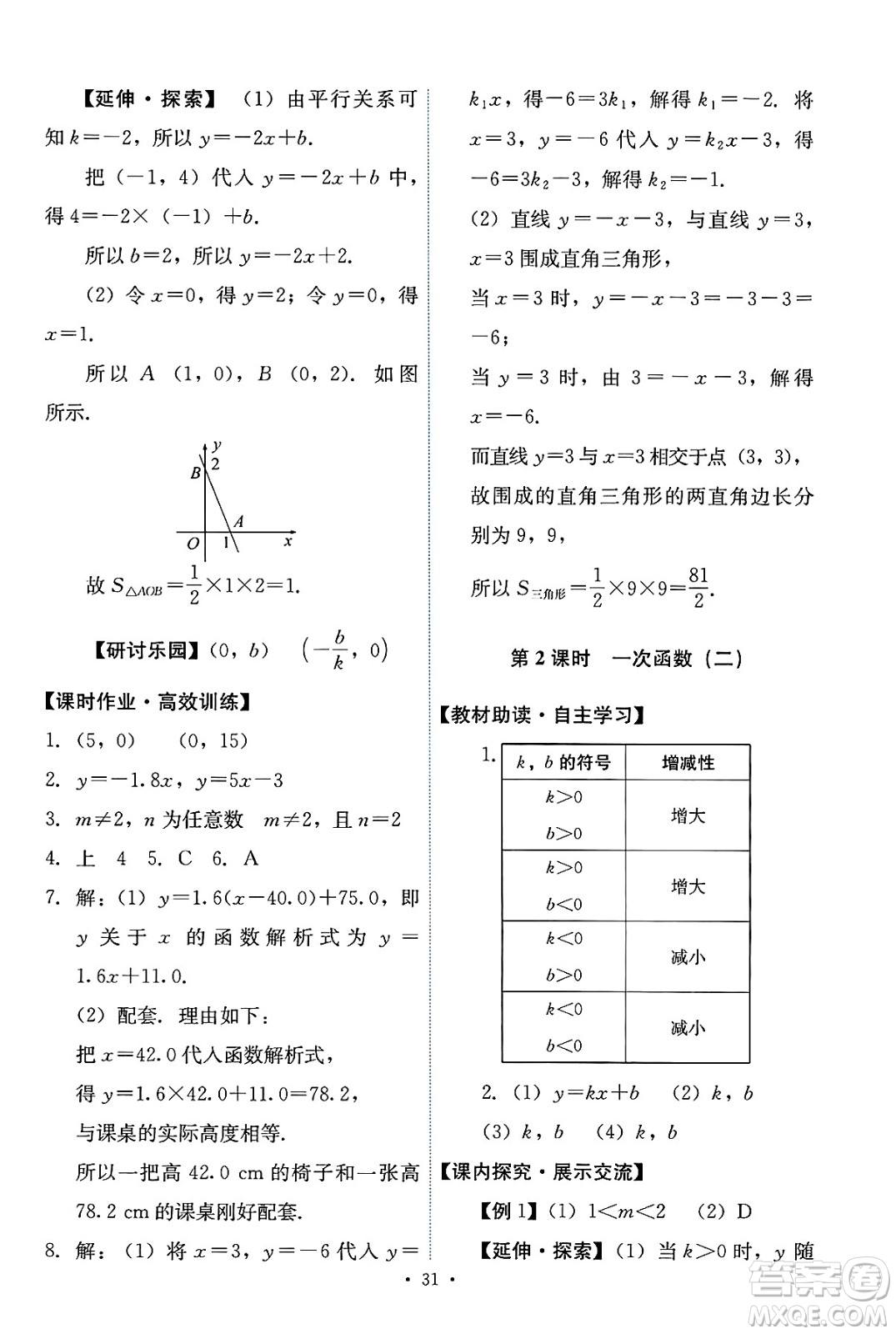 人民教育出版社2025年春能力培養(yǎng)與測(cè)試八年級(jí)數(shù)學(xué)下冊(cè)人教版答案