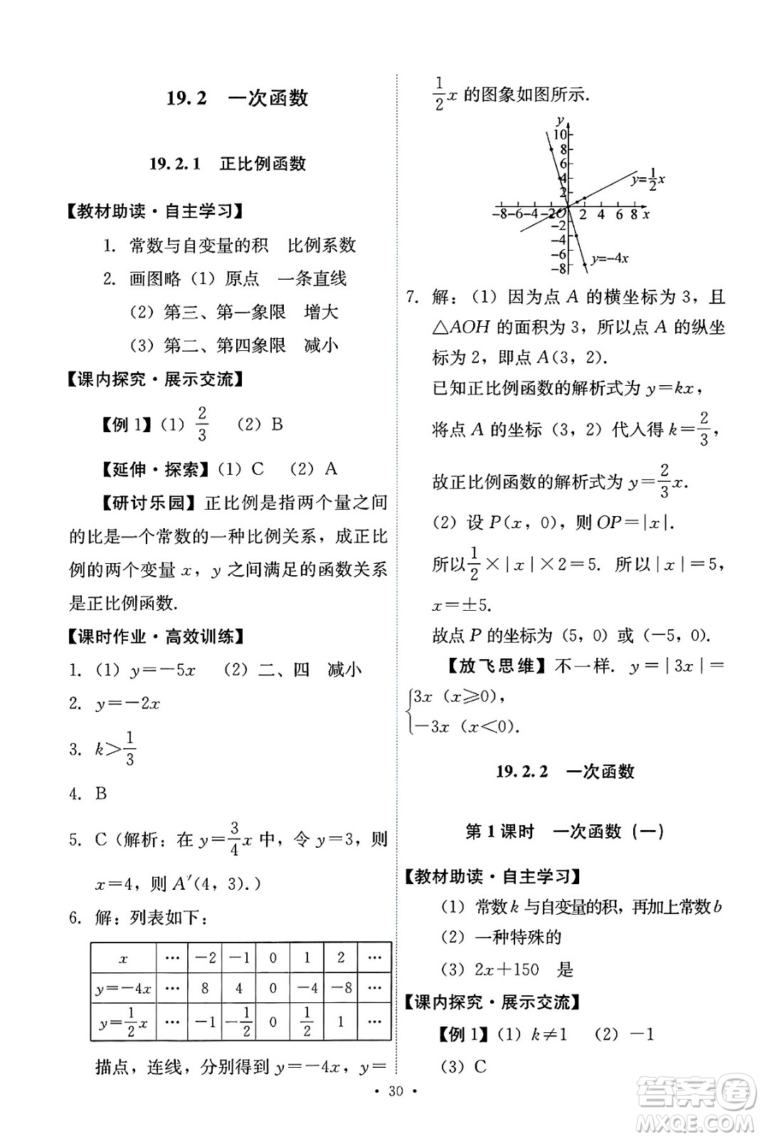 人民教育出版社2025年春能力培養(yǎng)與測(cè)試八年級(jí)數(shù)學(xué)下冊(cè)人教版答案