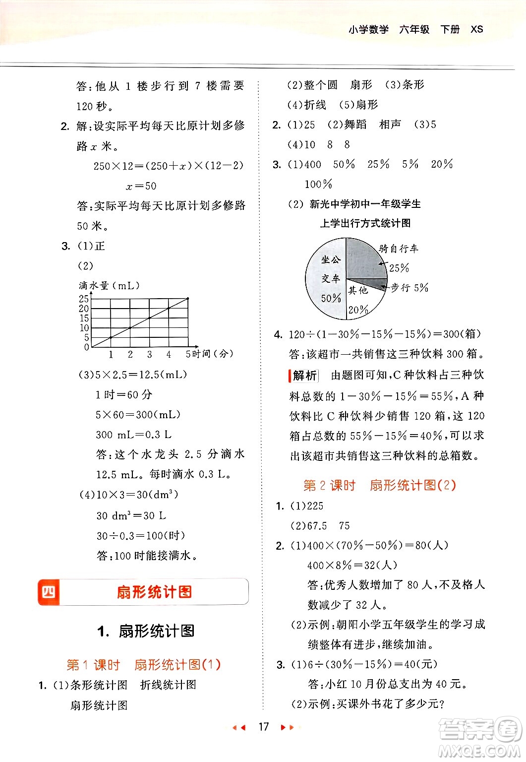 地質(zhì)出版社2025年春53天天練六年級(jí)數(shù)學(xué)下冊(cè)西師版答案