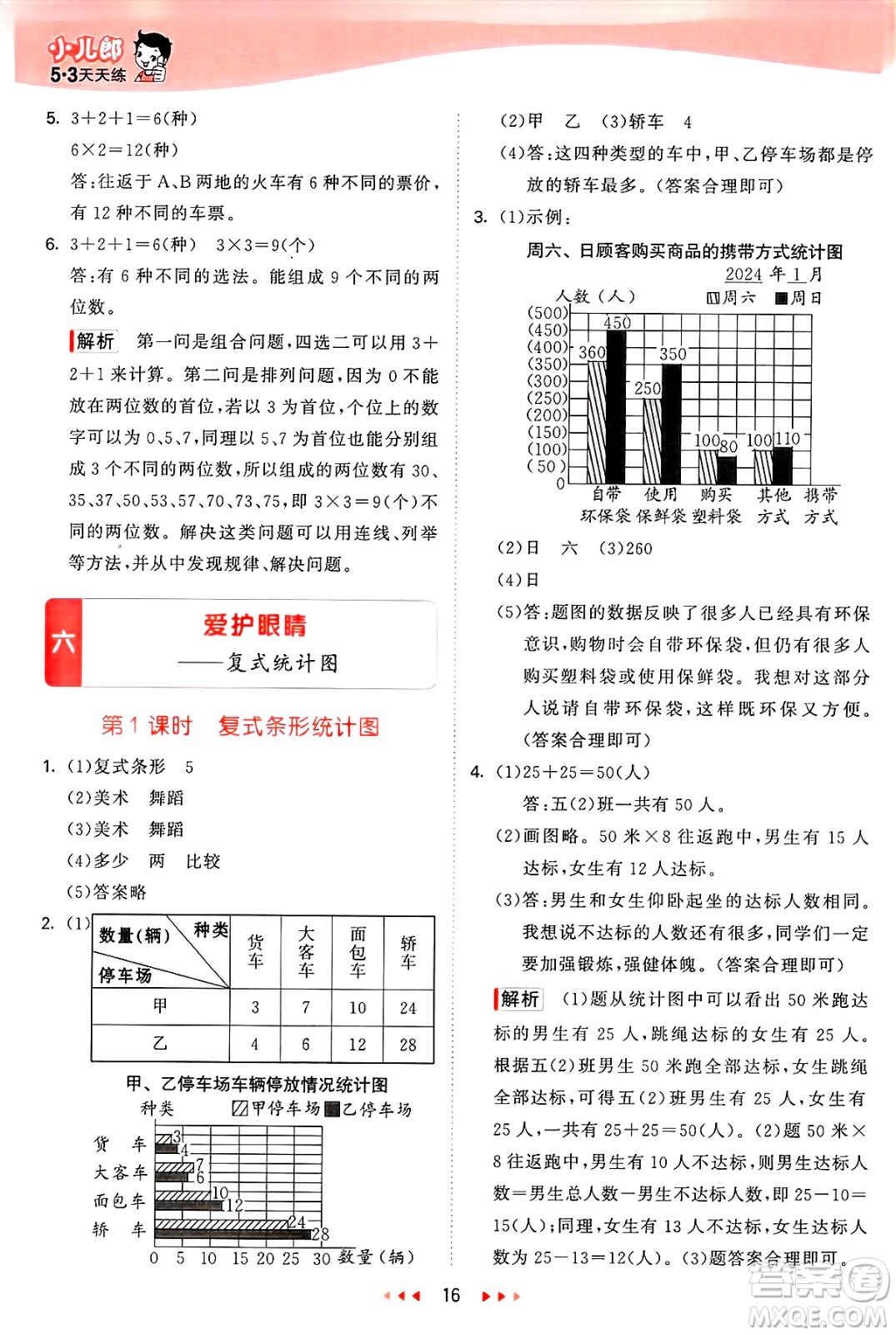 山東畫報出版社2025年春53天天練五年級數(shù)學(xué)下冊青島版答案