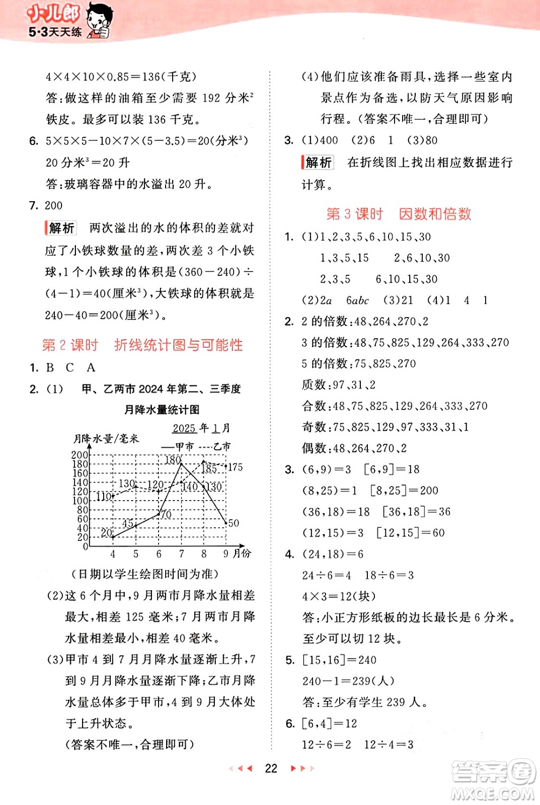 首都師范大學(xué)出版社2025年春53天天練五年級(jí)數(shù)學(xué)下冊(cè)北京版答案