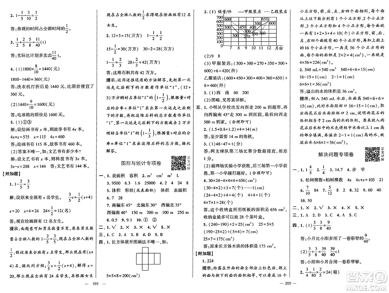 寧夏人民教育出版社2025年春經(jīng)綸學(xué)霸學(xué)霸提優(yōu)大試卷五年級數(shù)學(xué)下冊北師大版答案