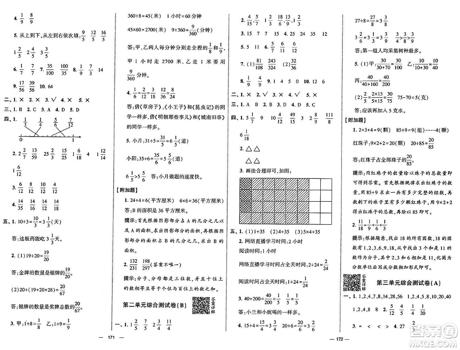 寧夏人民教育出版社2025年春經(jīng)綸學(xué)霸學(xué)霸提優(yōu)大試卷五年級(jí)數(shù)學(xué)下冊(cè)青島版答案