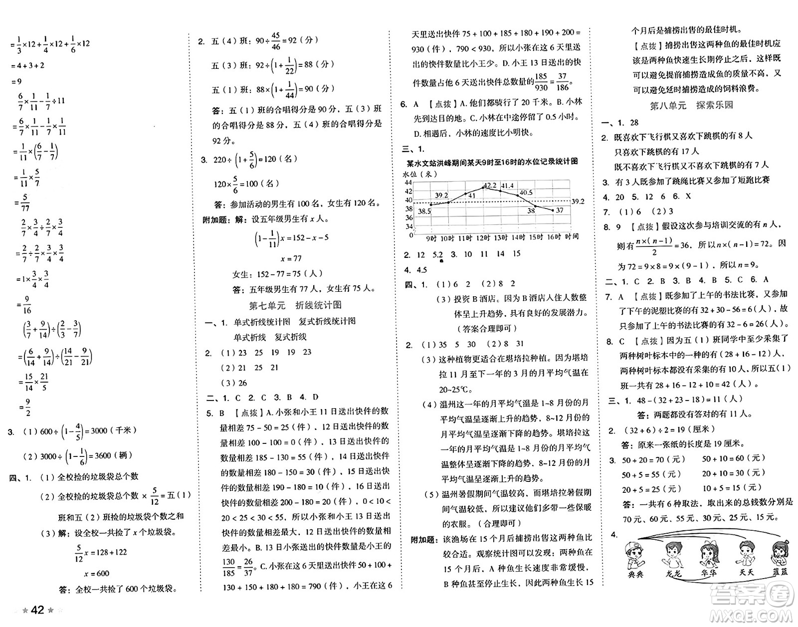吉林教育出版社2025年春榮德基好卷五年級(jí)數(shù)學(xué)下冊(cè)冀教版答案