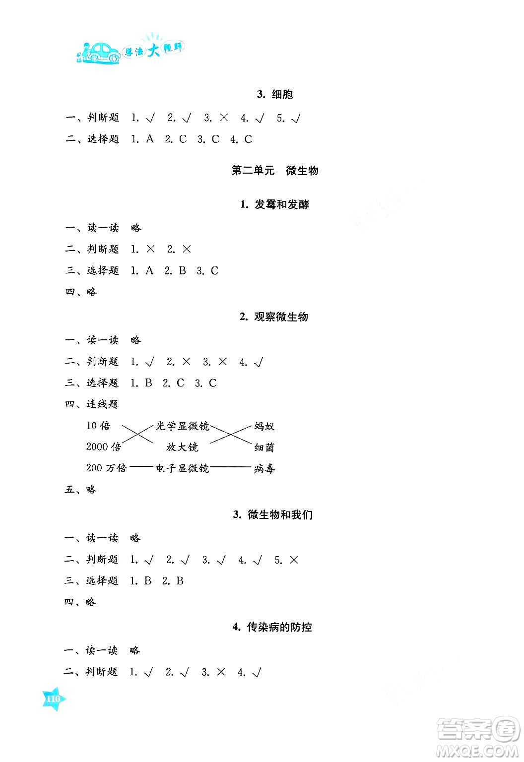 湖南教育出版社2025年春學(xué)法大視野五年級科學(xué)下冊湘科版答案