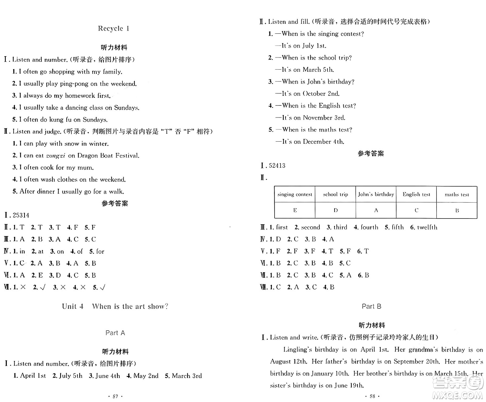 人民教育出版社2025年春小學(xué)同步測控優(yōu)化設(shè)計(jì)五年級(jí)英語下冊人教PEP版增強(qiáng)版三起點(diǎn)答案