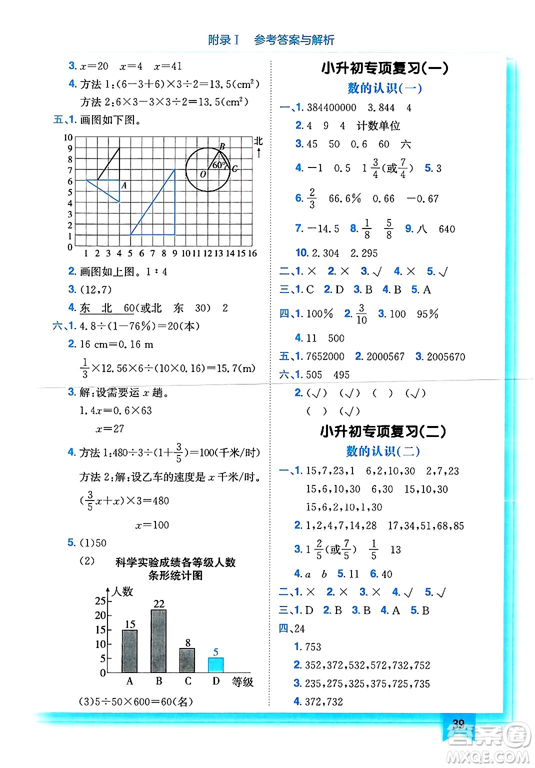 龍門書局2025年春黃岡小狀元作業(yè)本六年級數(shù)學下冊人教版浙江專版答案